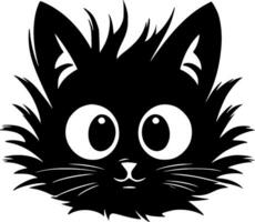 Katze - - minimalistisch und eben Logo - - Vektor Illustration