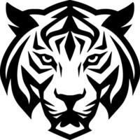 Tiger - - schwarz und Weiß isoliert Symbol - - Vektor Illustration