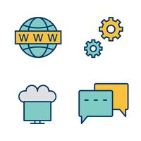 Satz von Vector SEO Search Engine Optimization Icons