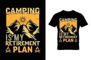 Camping T-Shirt Design Vektor. Camping Elemente Typografie Zitate t Hemd Vektor Illustration.