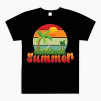 kostenlos Sommer- T-Shirt Design und Vektor Datei