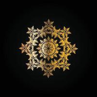 Mandala goldene dekorative und dekorative Linien abstraktes Design vektor