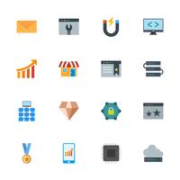 Satz von Vector SEO Search Engine Optimization Icons