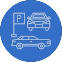 Parkplatz-Vektor-Icon-Design vektor