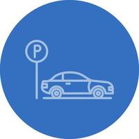 Parkplatz-Vektor-Icon-Design vektor