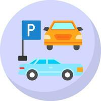 Parkplatz-Vektor-Icon-Design vektor