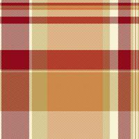 nahtlos Textil- Hintergrund von Textur Tartan Plaid mit ein Stoff prüfen Vektor Muster.