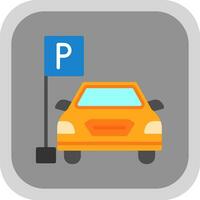 Parkplatz-Vektor-Icon-Design vektor