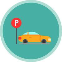 Parkplatz-Vektor-Icon-Design vektor