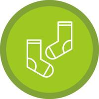 Socken-Vektor-Icon-Design vektor