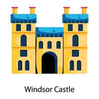 trendiges windsor schloss vektor