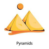 trendige Pyramidenkonzepte vektor