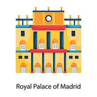 königlich Palast von Madrid vektor
