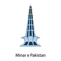 minar och pakistan vektor