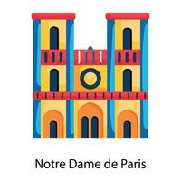 notre dame de paris vektor