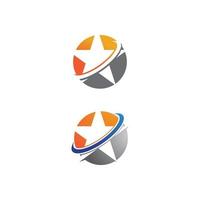 Stern Logo Vorlage Vektor-Symbol Illustration Design vektor