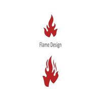 brand logotyp modern enkel lutning. flamma logotyp ren enkel. vektor