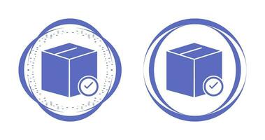 gültige Lieferung des Paketvektorsymbols vektor