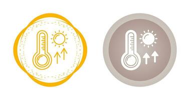 Vektorsymbol für hohe Temperaturen vektor