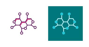 Vektorsymbol für die Molekülstruktur vektor