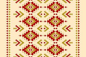 teppich ethnisches stammesmuster kunst. ethnisches ikat nahtloses muster. amerikanischer, mexikanischer Stil. vektor