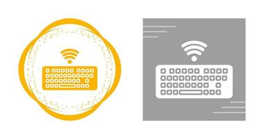 Vektorsymbol für drahtlose Tastatur vektor
