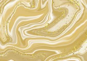 abstrakter Marmorhintergrund mit glitzernden Goldelementen vektor