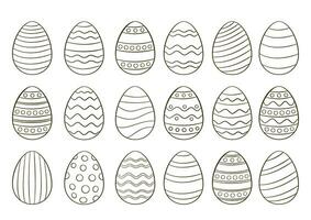 Ostern Eier Gliederung vektor