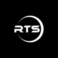 rts brev logotyp design, inspiration för en unik identitet. modern elegans och kreativ design. vattenmärke din Framgång med de slående detta logotyp. vektor