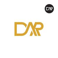 Brief dar Monogramm Logo Design vektor