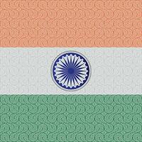 indisch Flagge Farbe Muster Design Kunst Arbeit vektor