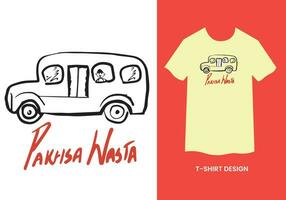kashmiri fordon slogan text. för t-shirt klistermärke för skriva ut vektor illustration