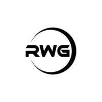 rwg Brief Logo Design, Inspiration zum ein einzigartig Identität. modern Eleganz und kreativ Design. Wasserzeichen Ihre Erfolg mit das auffällig diese Logo. vektor