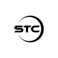 stc brev logotyp design, inspiration för en unik identitet. modern elegans och kreativ design. vattenmärke din Framgång med de slående detta logotyp. vektor