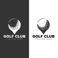 golf team sport logotyp design turnering illustration symbol mall vektor