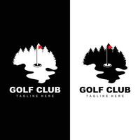 golf team sport logotyp design turnering illustration symbol mall vektor