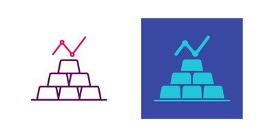 Vektorsymbol für Goldbarren vektor