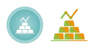 Vektorsymbol für Goldbarren vektor