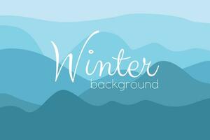 Vektor Illustration. Winter Landschaft. schneebedeckt Hintergründe. Schneeverwehungen. Schneefall. klar Blau Himmel. Schneesturm. schneebedeckt Landschaft. Design Elemente zum Poster, Buch Abdeckung, Broschüre, Zeitschrift, Flyer, Heft