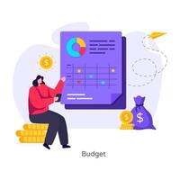 Budget- und Geschäftsbericht vektor