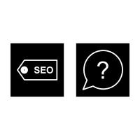 Satz von Vector SEO Search Engine Optimization Icons