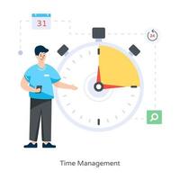 Zeitmanagement und Zeitplan vektor