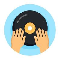 DJ-Disc Musik-Disc vektor