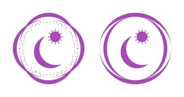 Vektorsymbol Sonne und Planeten vektor