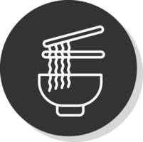 Ramen-Vektor-Icon-Design vektor