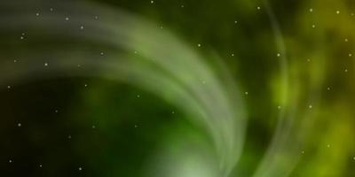 dunkelgrünes Vektormuster mit abstrakten Sternen. vektor