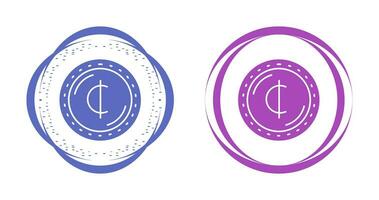 Symbol für Cedis-Währungsvektor vektor