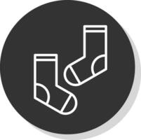 Socken-Vektor-Icon-Design vektor