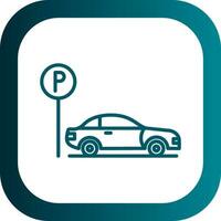 Parkplatz-Vektor-Icon-Design vektor