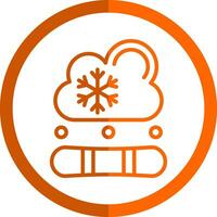 Snowboard-Vektor-Icon-Design vektor